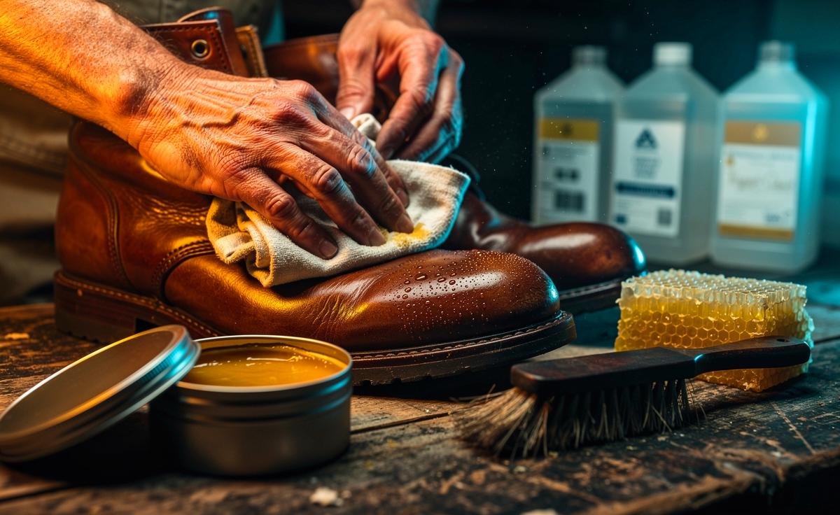 Ein Imker verrät, warum Bienenwachs für die Lederpflege langlebiger ist als chemische Mittel.