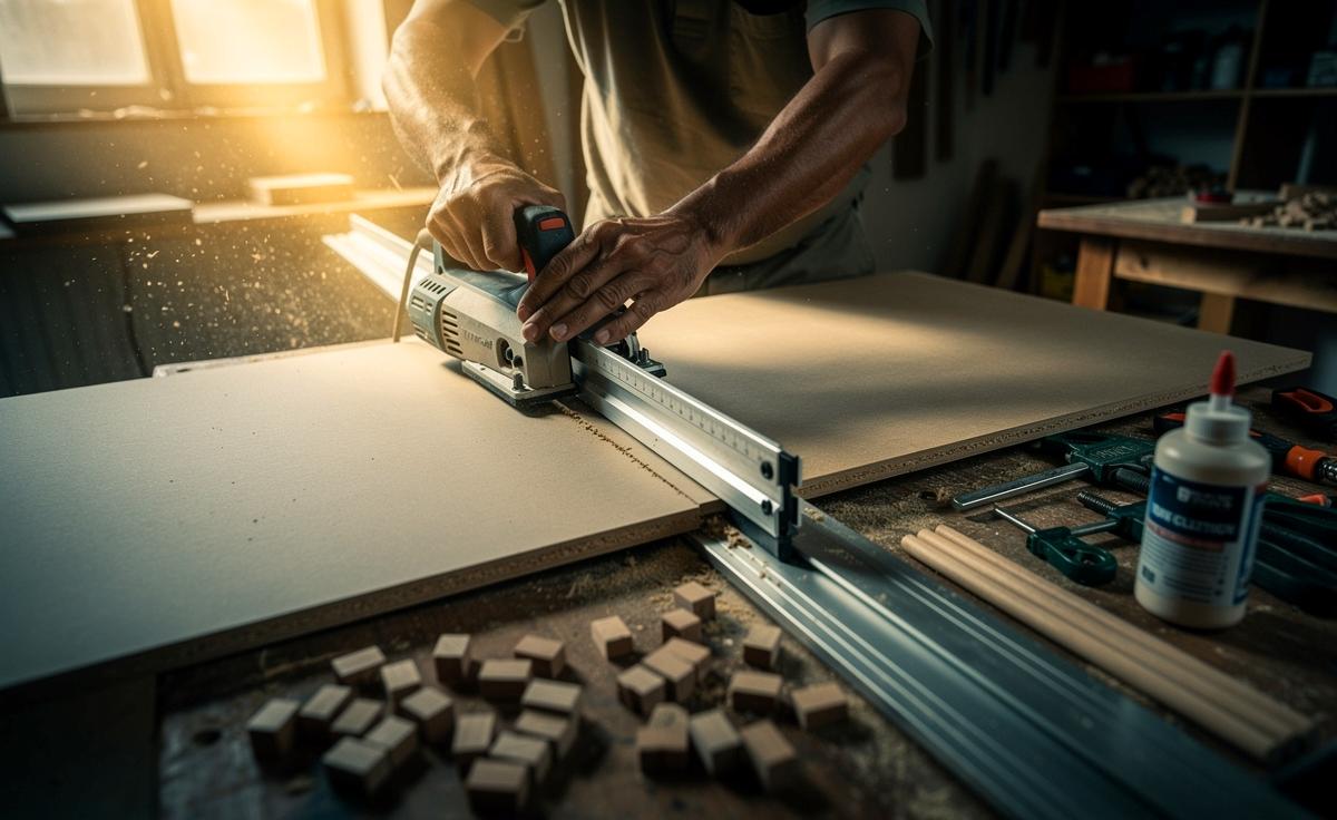 Ein Schreiner erklärt, warum gerade Sägeschnitte stabilere Möbel ermöglichen.