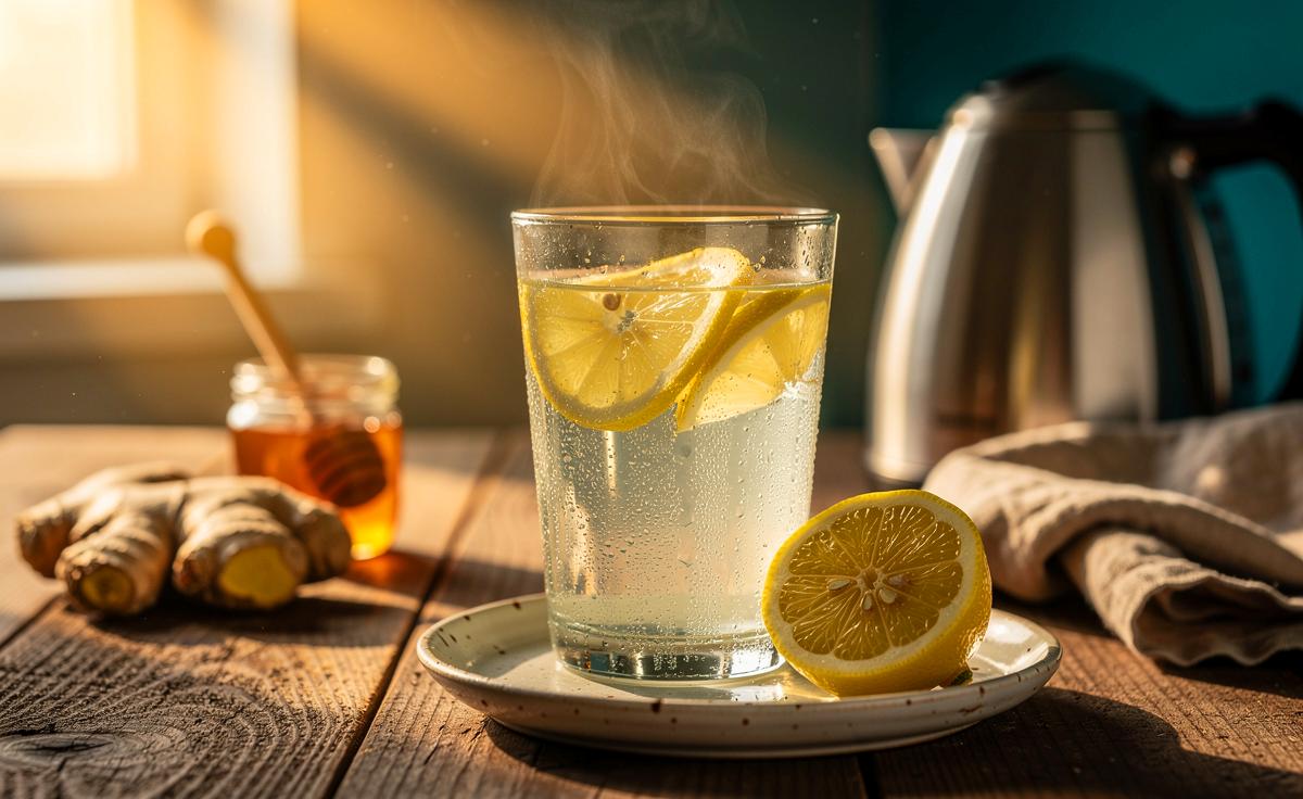 Warum ein Glas warmes Wasser mit Zitrone am Morgen die